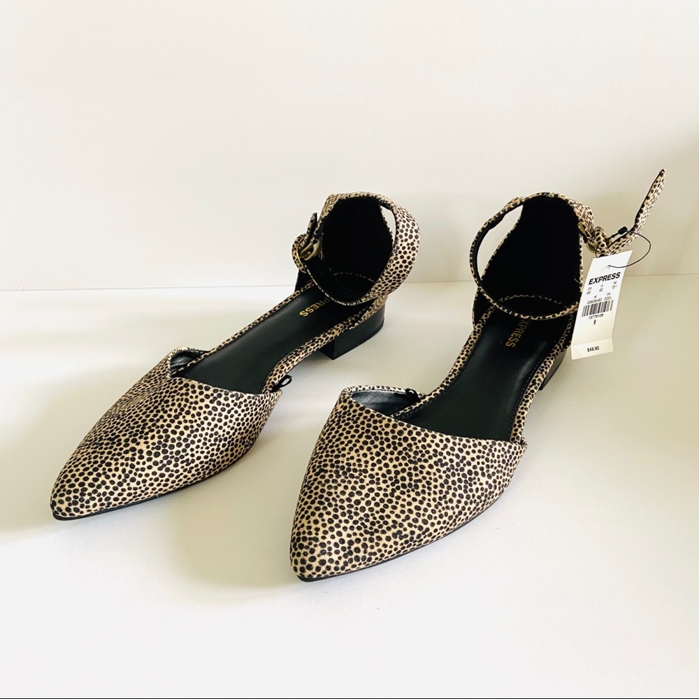 Express animal/cheetah print dress flats